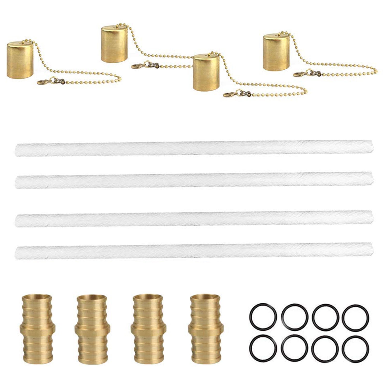 Kafei Wine Bottle Torch Kit Oil Lamps Replacement Wick Hardware Kit