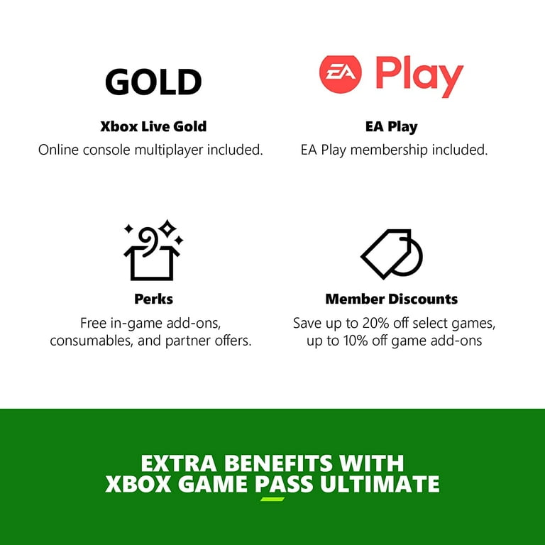 Xbox Game Pass Ultimate, 3 Month Membership, Xbox / Win 10 PC - Download  Code
