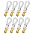 thumbnail image 1 of Uxcell 8 Pcs Clips para Toallas de Té con Lazo de Algodón para Colgar, Ganchos de Toalla de Metal de 3.5 Pulgadas, Perchas de Tela Multipropósito para Hogar Cocina Baño, Blanco, 1 of 7