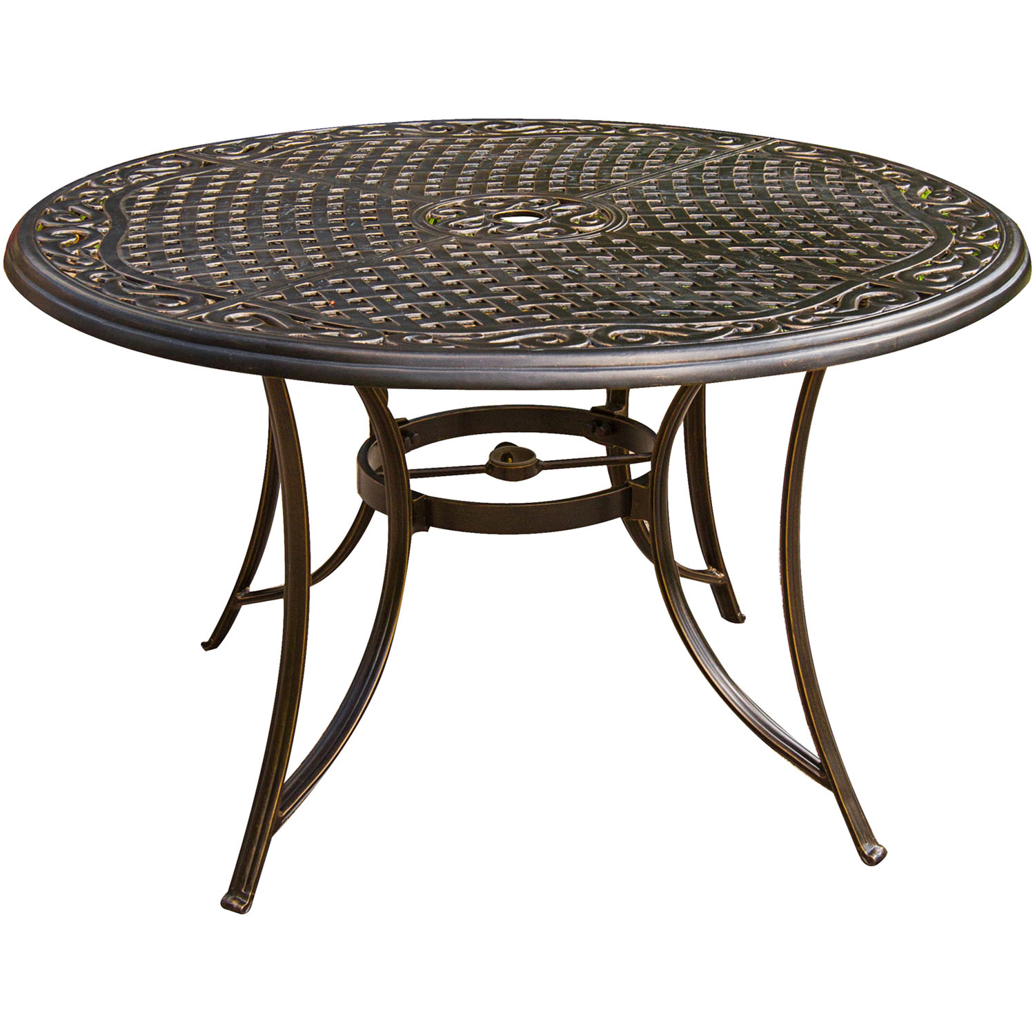 Cambridge Seasons 5-Piece Dining Set in Tan with Four Swivel Rockers
