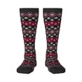 thumbnail image 1 of Balery red Minimalist Snowflake Calcetines novedosos Calcetines deportivos Calcetines hasta la rodilla Calcetines de algodón Calcetines originales y geniales, 1 of 6