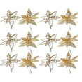 thumbnail image 3 of Braided Edge Poinsettia Pick (Asstd) - Set of 6, 3 of 4