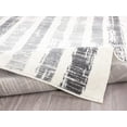 thumbnail image 5 of Abani Casa Collection Ivory Gray 5' x 8' Faded Stripes Modern Area Rug, 5 of 5