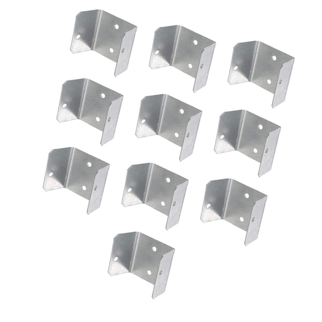 10 piezas de paréntesis de de reparación de piezas de montaje conector de soportes en forma de U para 38 mm