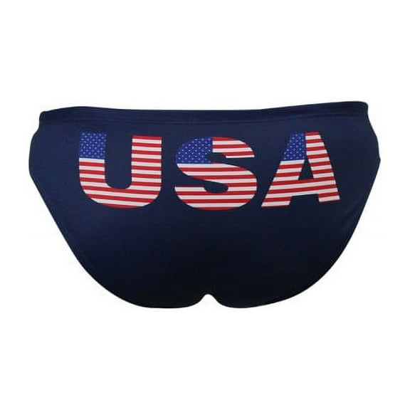 Men's Swimsuit Brief Athletic Swimwear Usa Dark, Blue, Water Polo, Underwater Rugby, High Performance