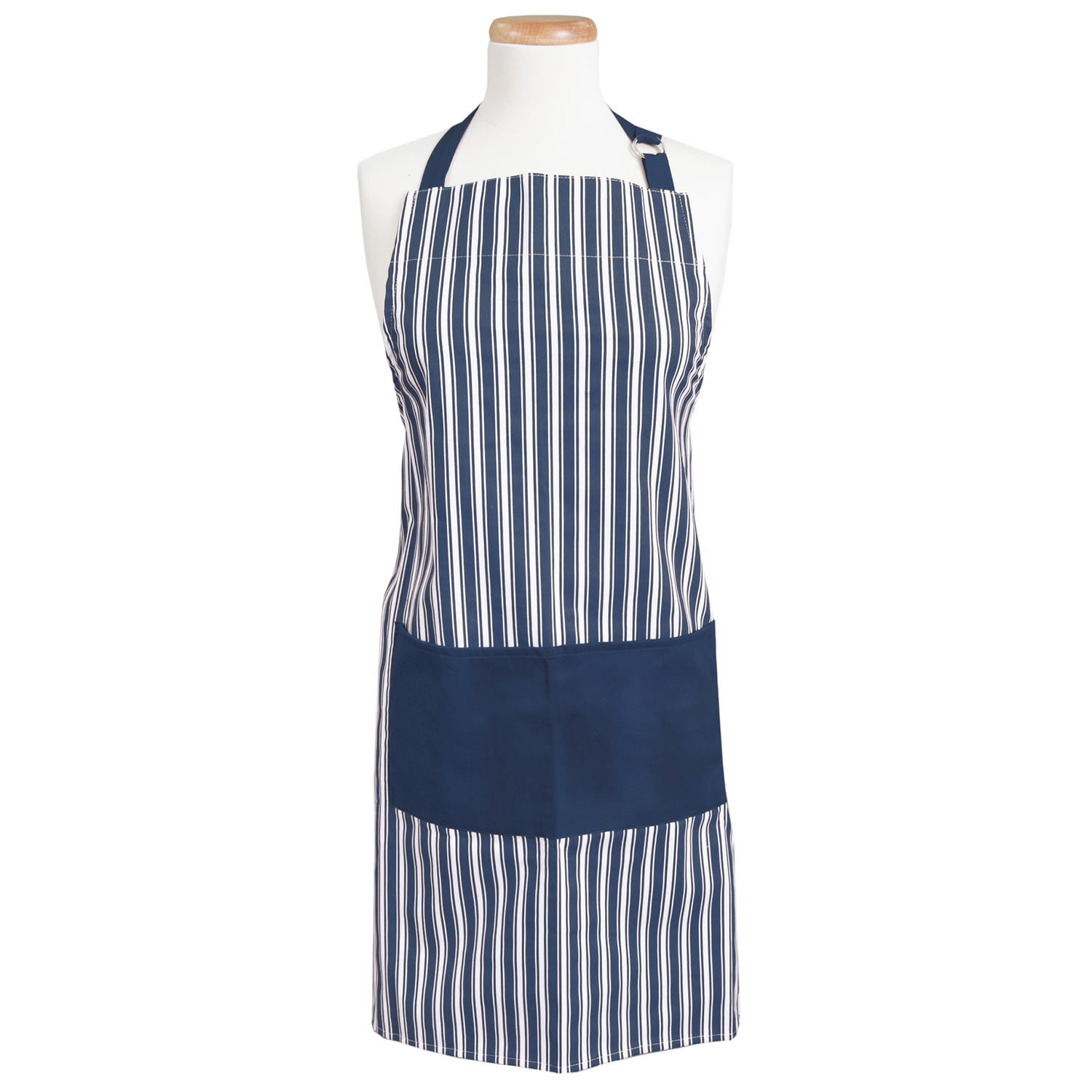 Better Houseware Adjustable Striped Apron (Blue), 1685/B