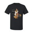 thumbnail image 2 of Wild Bobby God Made Me This Way Cross with Sunflowers Inspirational/Christian Men Tee, Black, Small, 2 of 6