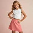 thumbnail image 5 of Fengactive Little Girls A-Line Skirt with Built-in Shorts Yoga Dance Sport Shorts for Girls, 5 of 8