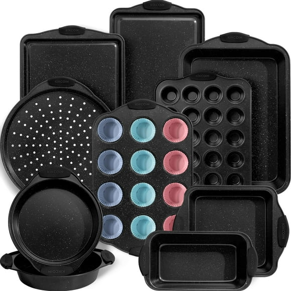 Juego de utensilios para hornear Kikcoin, 22 piezas, antiadherentes, aptos para horno, 230 °C