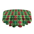 thumbnail image 5 of Christmas Round Tablecloth 70x70in(178x178cm) – Waterproof Polyester Table Cover with Full Print Design, Wrinkle Resistant & Washable for Kitchen Dining Party Decor, 5 of 6