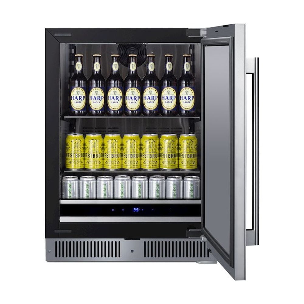 Summit Sdhr2444 24" Wide 3.3 Cu. Ft. Compact Freezerless Refrigerator - Stainless Steel