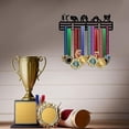 thumbnail image 2 of Kung Fu Medal Hanger Display Medal Holder Rack Wall Mount Hanger Decor Trophy Shelf 3 Tiered Award Rack Award Ribbon Hanger with Gift Box for Over 50 Medals Easy to Install, 2 of 9
