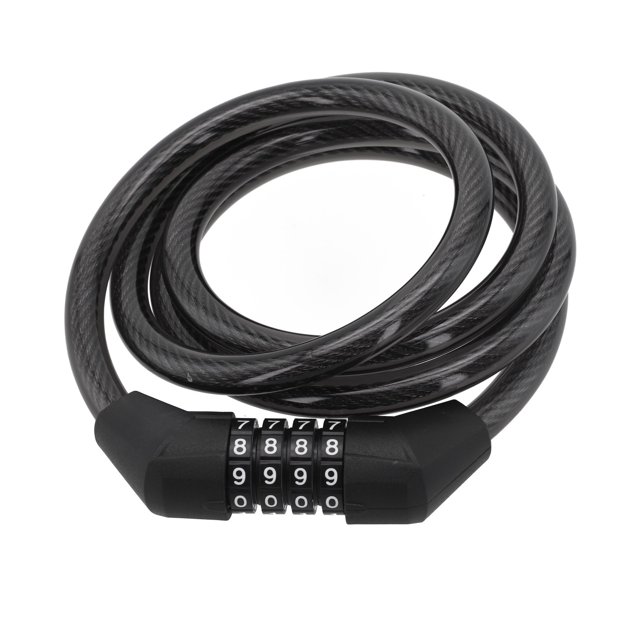 Portable Steel Cable Lock for Mountain Bikes Zinc Alloy Anti theft Lock with Dustproof and Waterproof Features
