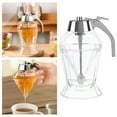 AaSFJEG 7oz Diamond Syrup Dispenser Durable Glass Dilute Syrup Pot With