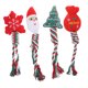 thumbnail image 1 of 4 juguetes para masticar con diseño de nudo, juguetes molares navideños, juguetes portátiles para masticar perros, suministros para perros, 1 of 8