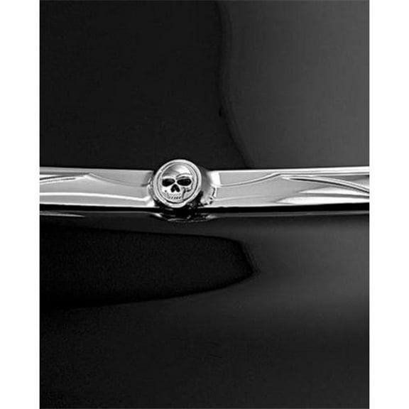 Kuryakyn Replacement Chrome Emblem for Zombie Windshield Trim (1189)