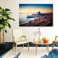 thumbnail image 4 of IDEA4WALL Landscape Canvas Wall Art Italy City Canvas Prints Modern Home Wall Decor, 32"x48", 4 of 5