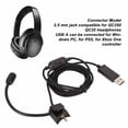 thumbnail image 3 of Replacement Headphone Cable, USB A 6.6ft Sound Cable Noise Reduction Braiding Cable Prevent Interference 2.5 Mm Jack Oxygen Free Copper Core  For 35 For PC, 3 of 8