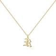 thumbnail image 1 of TINGN Old English Initial Necklace for Women Dainty Gothic Old English Initial 14k Gold Plated Initial Necklace for Women, 1 of 5