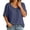 BlueA, variant on Women‘s Casual Loose Button Up Shirt – Short Sleeve Tunic Blouse with Front Pocket Relaxed Summer Top BlueA XXL