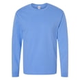 thumbnail image 5 of Hanes Essential-T Men's Long Sleeve T-Shirt, Crewneck, Classic Fit Cotton Tee, Carolina Blue, XL, 5 of 5