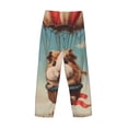 thumbnail image 3 of Vsdgher Hot Air Balloon Guinea Pig Print Mens Pajama Pants Sleep & Lounge Pants, PJ Bottoms With elastic waistb and Pockets, 3 of 5