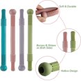 thumbnail image 3 of Tubos Huecos Para Mordedor, Juguete De Pajita Para Masticar Para Niños Pequeños Juguetes De Silicona Para La Dentición Para Bebés De 3 A 12 Meses Sin Bpa / Congelable / Apto Para Lavavajillas Y Refrigerador ER, 3 of 5