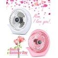 thumbnail image 2 of Ventilador de escritorio portátil recargable Viniper de 3 velocidades con rotación de 180°, 2 of 7