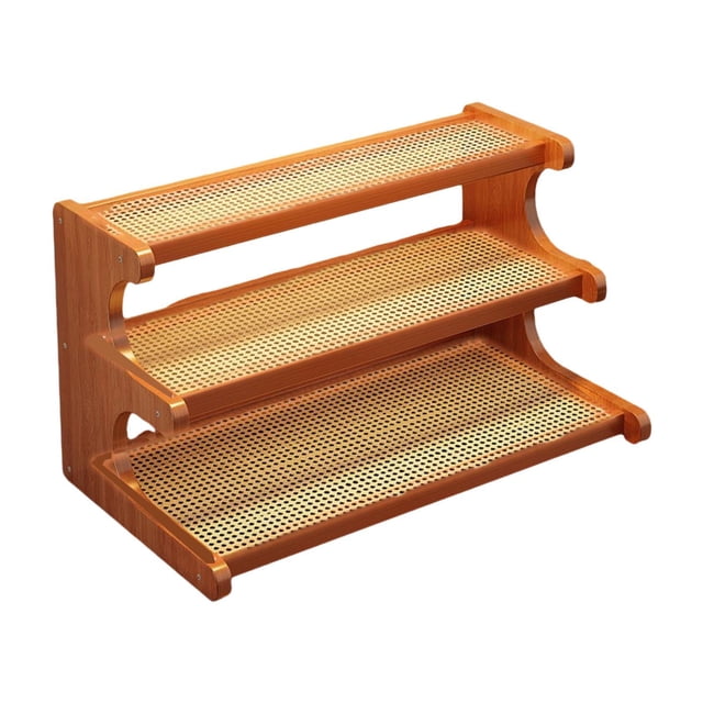 Estante de almacenamiento de tazas de café estante decorativo de decoración del hogar para encimera para la mesa de comedor de la mesa del gabinete de 3 niveles 30 cm