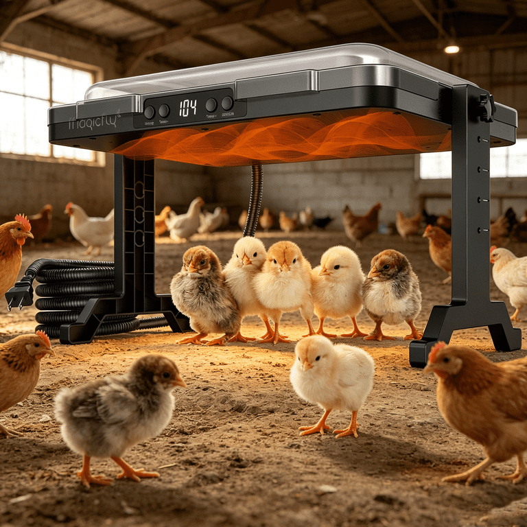 Magicfly, Chicken Coop Heater, 200W with Thermostat and Timer