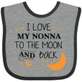 thumbnail image 3 of Inktastic I Love My Nonna to the Moon and Back Boys or Girls Baby Bib, 3 of 4