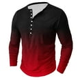thumbnail image 2 of Men Tee Shirts Sale Lightweight Long Sleeve Shirt Men Red Zip up Tee Shirt Men Mens Lightweight V Neck Sweatshirt Loose Fit Pullover Men, 2 of 4