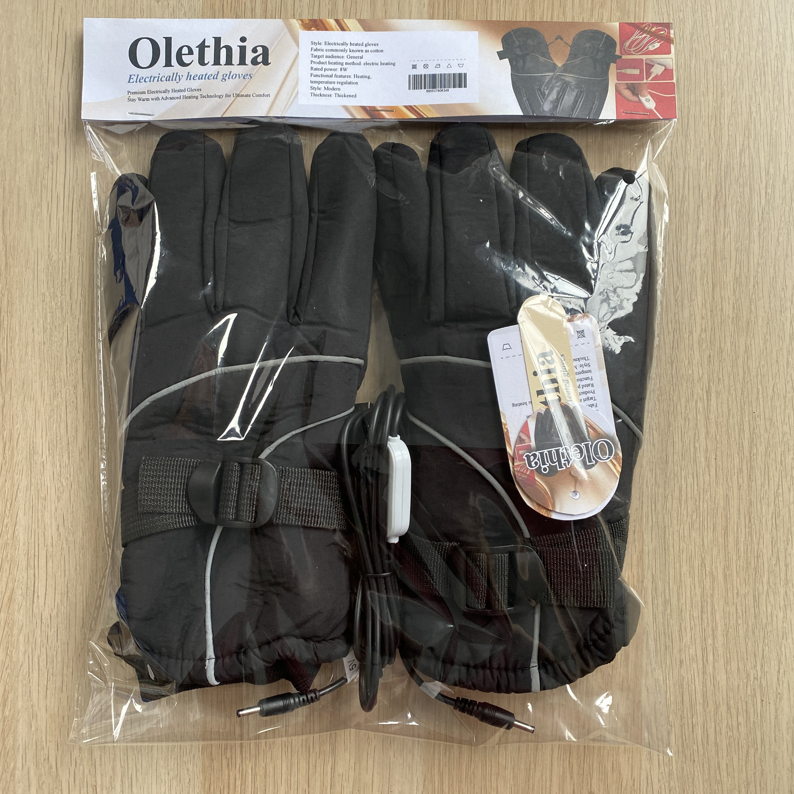 Olethia Electrically heated gloves  Autumn and winter heating gloves, outdoor skiing and cycling heating gloves