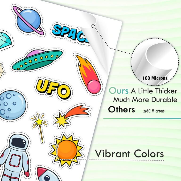 Sheet of 10 Printable Mixed Word Stickers – PLR Stickers