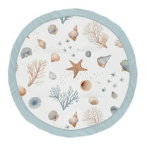 Sweet Jojo Designs Seashells Boy, Girl, Unisex/Gender Neutral Baby Tummy Time Play Mat