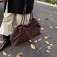 thumbnail image 3 of Bolsas Bacilo Axila Tota Bag Women Suled Color Sólido para El Compras Viajes, 3 of 9