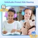thumbnail image 2 of Candy Bila Auriculares para niños, Auriculares con cable para niños con micrófono, Limitador de volumen de 85/94 dB para niñas y niños, Auriculares plegables para aprendizaje y entretenimiento, 2 of 5
