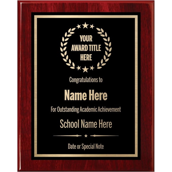 Placas de premio Awards4U personalizadas, grabadas y personalizadas