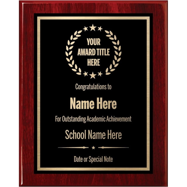 Placas de premio Awards4U personalizadas, grabadas y personalizadas