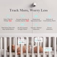 thumbnail image 2 of Sense-U Smart Baby Monitor Pro (largo alcance) + cámara PTZ 2K: seguimiento del movimiento abdominal con vibración excitante, vuelco, sensación de temperatura, video 2K, sonido de fondo y detección de, 2 of 5