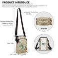 thumbnail image 6 of HELLHERO Butterflies Crossbody Sling Bags Adult Unisex 4.33x1.97x7.09 with Shoulder Strap Outdoor Daily Use Adjustable Shoulder Strap for Daily Double Zipper, 6 of 7