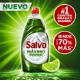 thumbnail image 2 of Jabón Líquido para Trastes Salvo Máximo Poder Limón, Rinde hasta 70% Más** 900 ml, 2 of 5