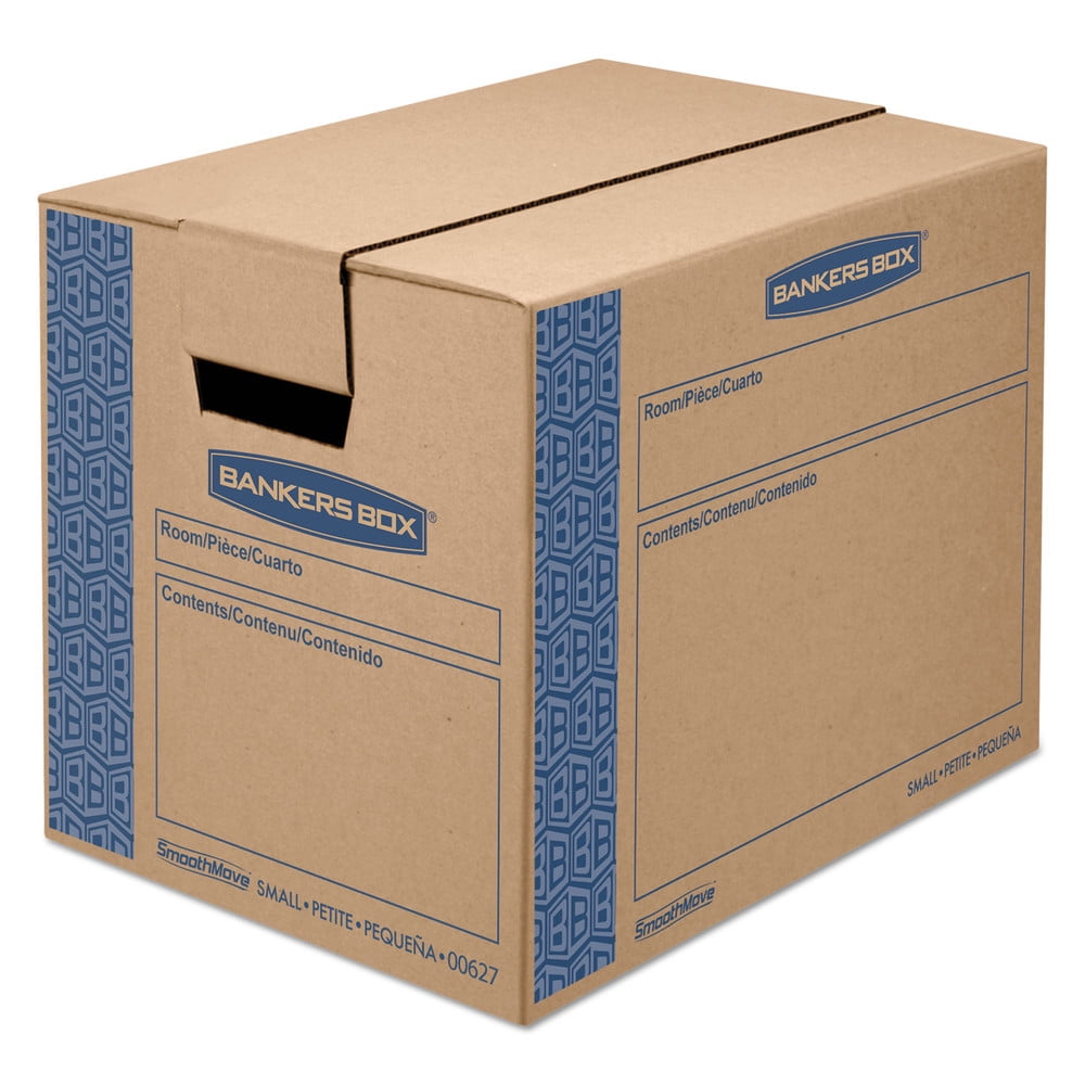 Bankers Box SmoothMove Prime Small Moving Boxes 16l x 12w x 12h Kraft ...