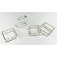 thumbnail image 3 of Fennco Styles Square Metal Frame Napkin Rings, Set of 4 - Gold Minimalist Bangle Napkin Holders for Home, Dining Room, Banquets, Family Gatherings, Holidays and Special Occasions, 3 of 4