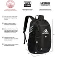 thumbnail image 2 of Adidas Unisex Stadium 3 Sports Backpack, Team Black, 2 of 5
