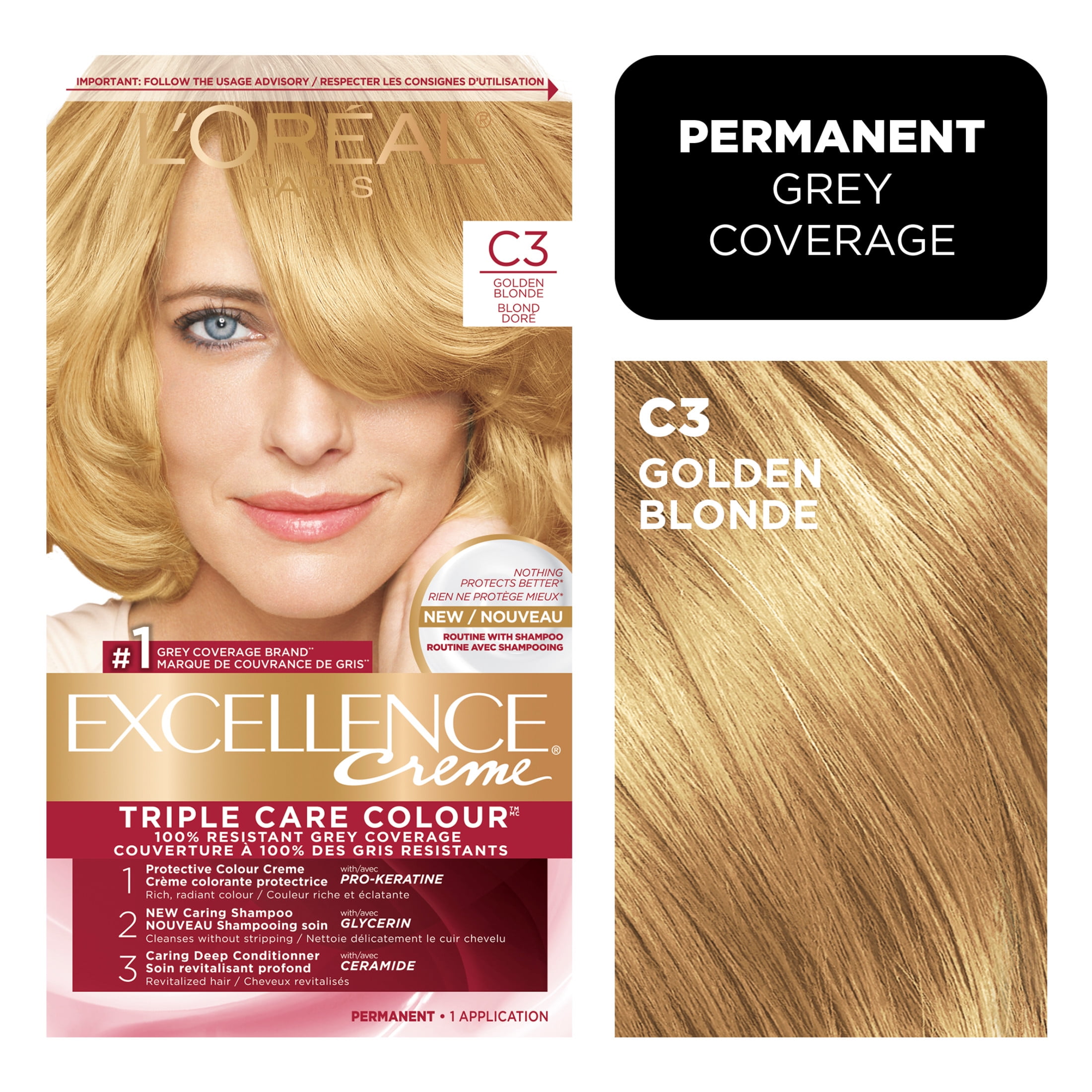 L'Oréal Paris Excellence Crème Coloration Cheveux, Coloration Permanente 1 application