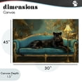 thumbnail image 4 of Stupell Industries Art Deco Exotic Lounging Panther Canvas Art, 45 x 30, by Tina LeCour, 4 of 8