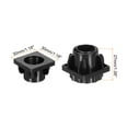 thumbnail image 2 of Uxcell 8 Set Leveling Feet,30x30mm Plastic Square Adjustable Furniture Leg Leveling For Table Chair, 2 of 6