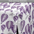 thumbnail image 4 of Hot Air Balloon Dog Crate Cover, Sky Transporation Vehicles in Purple Tones Repetitive Pattern, Easy to Use Pet Kennel Cover Small Dogs Puppies Kittens, 7 Sizes, Mauve Quartz and Lilac, by Ambesonne, 4 of 6