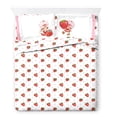 thumbnail image 1 of Jay Franco Strawberry Shortcake Queen Size Sheet Set - Super Soft Kids 4 Piece Bedding Set - Microfiber Sheets Includes Reversible Pillow Covers, 1 of 5
